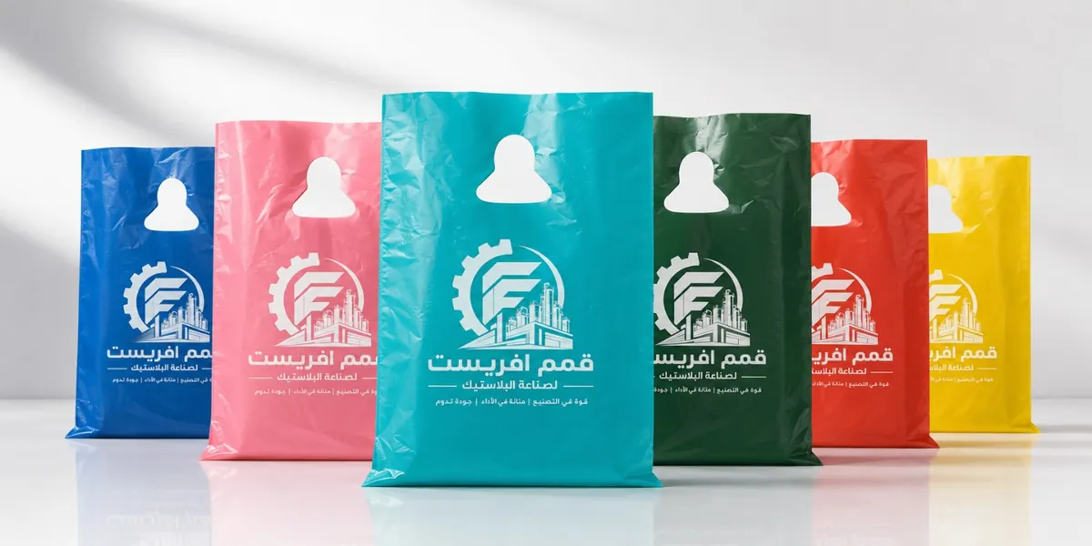 أكياس بلاستيكية بمقبض مفرغ